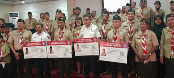 KTA Nasional Pramuka Mulai Didata, Ambon Dorong Digitalisasi