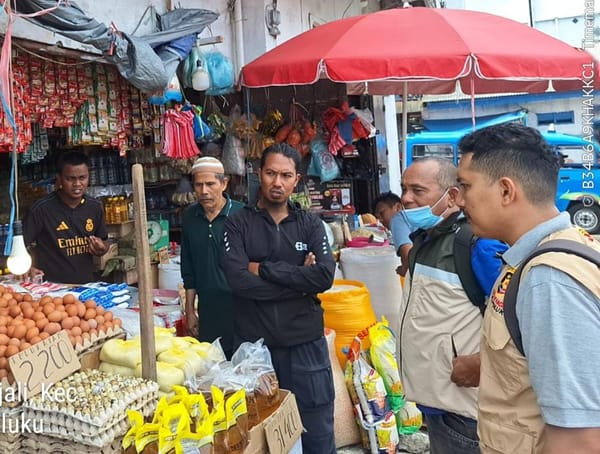 Pengawasan Diperketat Jelang Ramadan, Satgas Pangan Maluku Sidak Pasar Mardika Ambon