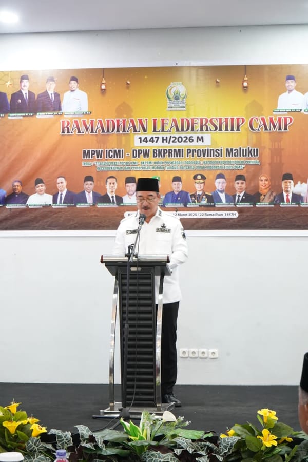 Gubernur Maluku Tutup Ramadhan Leadership Camp 2026 ICMI–BKPRMI