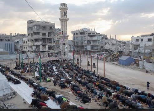 Suasana Haru Idul Fitri di Gaza, Presiden Mahmoud Abbas Suarakan Perdamaian Sejati Segera Terwujud di Palestina