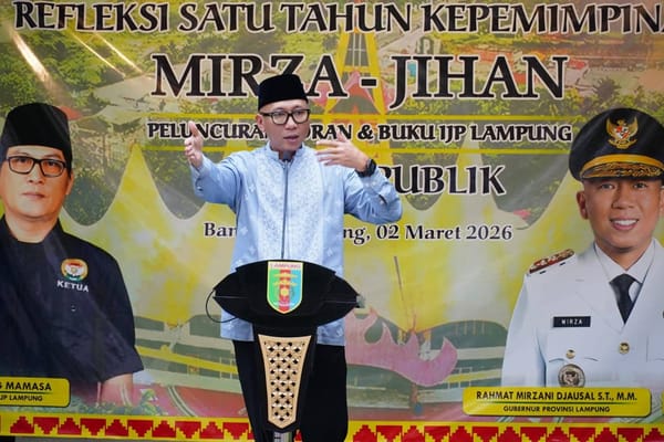 Refleksi Satu Tahun Mirza-Jihan : Mandat 82 Persen Suara,  Adalah Tanggungjawab Memimpin Lampung