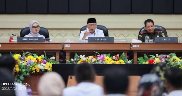 Gubernur Mirza Akan Pimpin Rakor Kepala Daerah