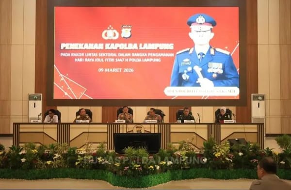 Dukung Operasi Ketupat Krakatau 2026, Polda Lampung Sediakan 19 Pos Pelayanan