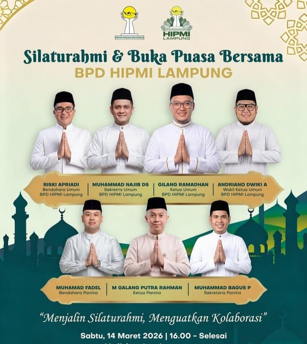 Buka Bersama DPD HIPMI Provinsi Lampung, Jalin Silaturahmi Kuatkan Kolaborasi