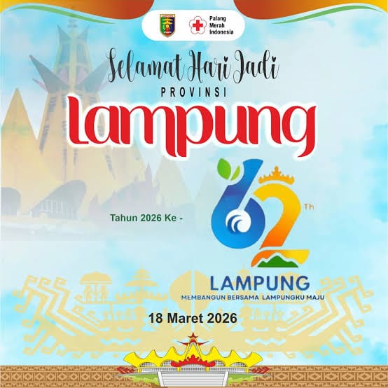 HUT Ke - 62 Pemprov Lampung Diperingati Dengan Sederhana, Diawali Dengan Upacara dan Ziarah ke TMP
