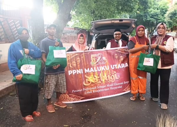 Peringati HUT ke-52, PPNI Maluku Utara Gelar Berbagi Sambako