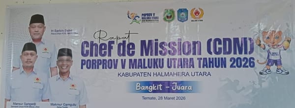 Panitia Besar Porprov V Maluku Utara Besok Gelar CdM Satu