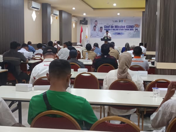 Ketua Umum KONI Malut Buka CdM Satu, Hadapi Porprov V di Halmahera Utara