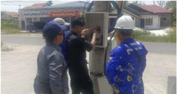 Dishub Palangka Raya Cek Rutin PJU, Titik-titik Gelap Disisir