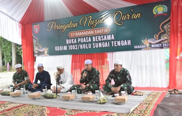 Dandim 1002/HST: Nuzulul Qur’an Momentum Jadikan Al-Qur’an Pedoman Hidup