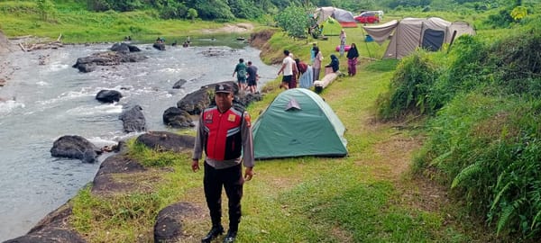 Libur Lebaran, Polres Tabalong Patroli Objek Wisata dan Religi, Jaga Keamanan Pengunjung
