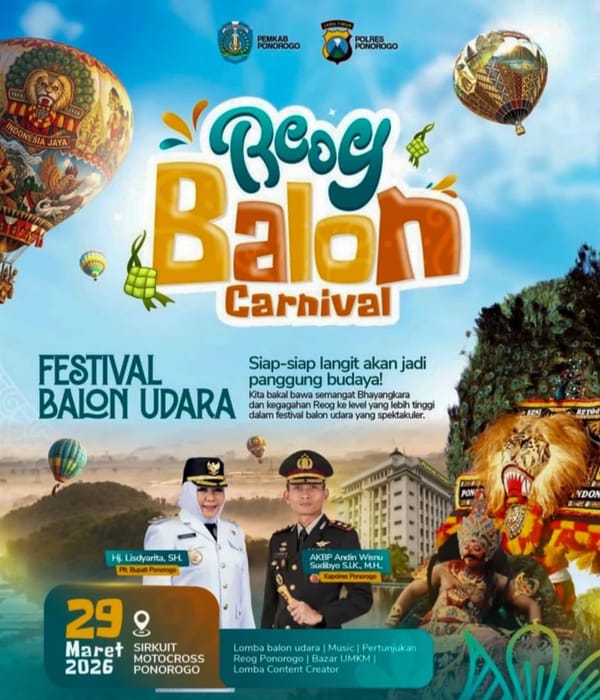 Polres Ponorogo  Menginisiasi Reog Balon Carnival