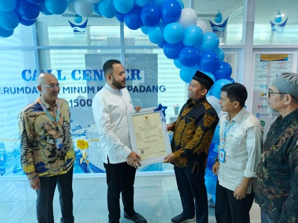 Satu-Satunya di Sumatera, Perumda AM Kota Padang Kantongi Sertifikat Halal