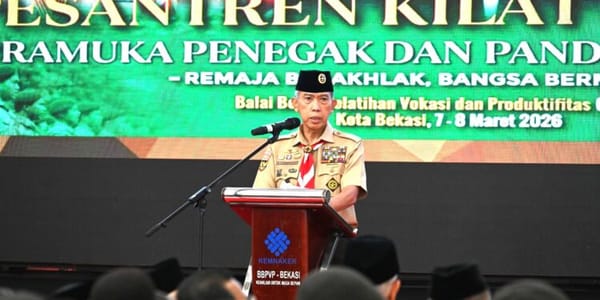 Pesantren Kilat Sarana Pramuka Berkarakter dan Berintegritas.