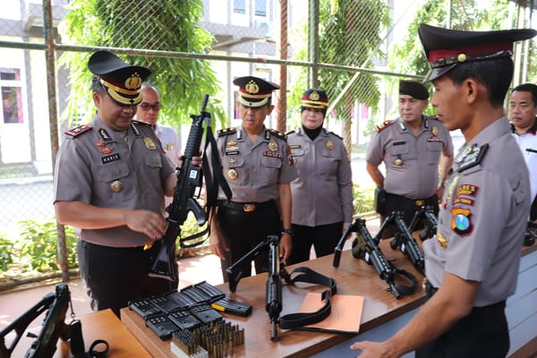 Wakapolres Sumenep Lakukan Pengecekan Senpi Secara Serentak