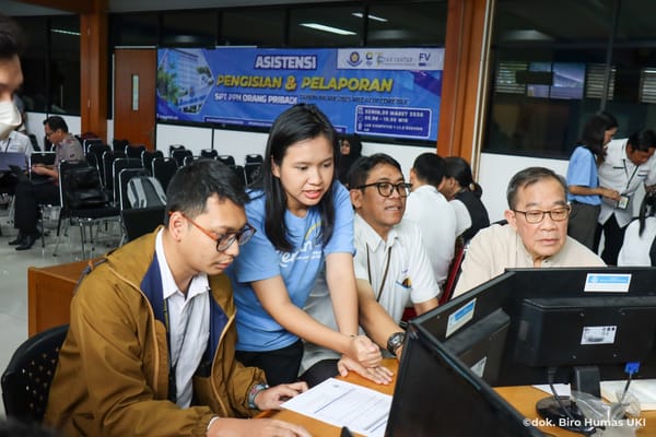 Tax Center dan Prodi Manajemen Pajak Fakultas Vokasi UKI Gelar Asistensi SPT Bersama DJP Jakarta Timur