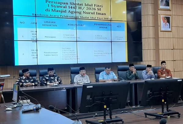 Pemko Padang Bakal Gelar Takbiran dan Salat Idul Fitri di Masjid Agung Nurul Iman