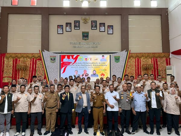 Pesan Bupati JKA kepada Pengurus Baru KONI: Saya Ingin Padang Pariaman Juara Porprov 2026