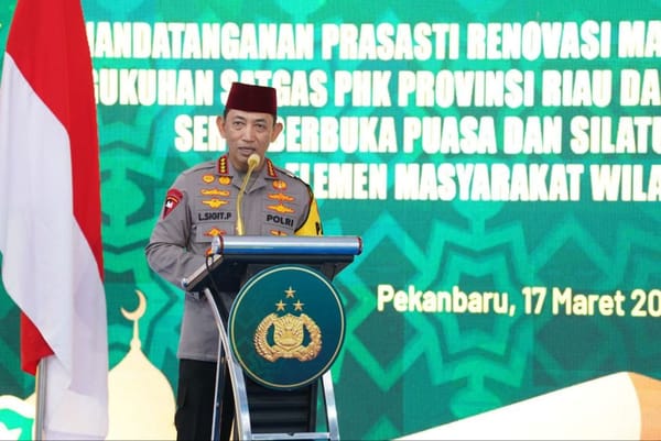 Pemprov Riau Sambut Safari Ramadhan Kapolri, Pererat Kebersamaan di Bulan Suci
