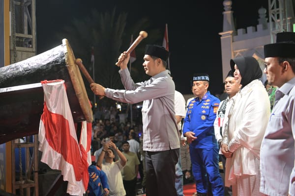 Lepas Pawai Takbir Idul Fitri di Masjid Raya Baiturrahman, Sekda Aceh: Syiar Islam Tradisi Masyarakat Aceh