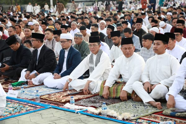 Momen Idul Fitri 1447 H, Amsakar Salat Id Bersama Ribuan Masyarakat Batam