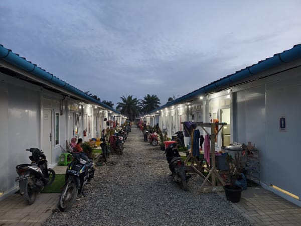 Harapan Baru  Warga Penghuni Huntara Aceh Tamiang