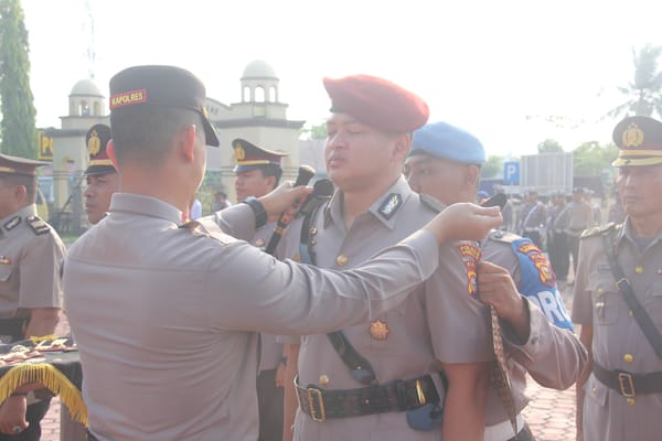 Kapolres Bengkalis Pimpin Sertijab Sejumlah  PJU dan Kapolsek