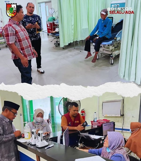 Lansia Terlantar di Pinggir Jalan Rumbai, Dinsos Kota Pekanbaru Lakukan Evakuasi Penanganan Intensif