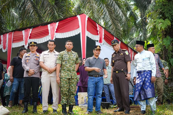 Wabup Kuansing Ikuti Groundbreaking Jembatan Garuda di Kec.Logas Tanah Datar