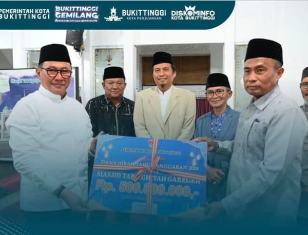 Tim Safari Ramadhan Bukittinggi Kunjungi Masjid Tablighiyah Garegeh