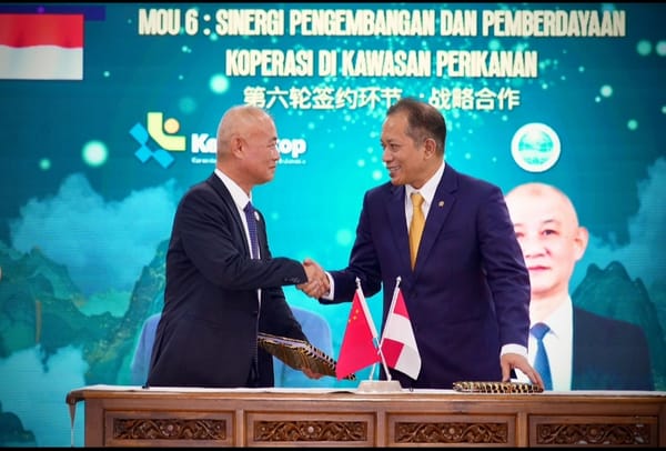 Menkop Teken MoU Bersama SCO-ETEC Tingkatkan Potensi Ekonomi Perikanan dan Kelautan Melalui Koperasi