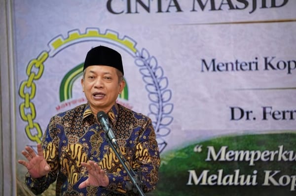 Menkop Resmikan Koperasi Masyarakat Cinta Masjid Indonesia