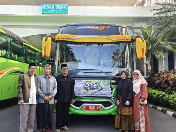 Mudik Bersama Ma’had UIN Malang, 133 Mahasantri Diberangkatkan Sambut Idulfitri 1447 H