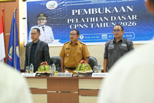 Pj.Sekda Jeneponto resmi buka latsar CPNS Angkatan XII tahun 2026,Siapkan ASN Profesional dan berdaya saing