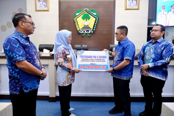 Setor dividen Rp 3,49 Milyar,Bupati Gowa Minta Perumda AM Tirta Jeneberang Tingkatkan Pelayanan ke Masyarakat