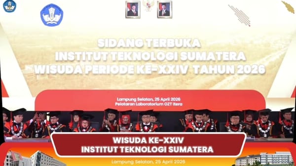 Wisuda Ke 24, ITERA Lampung Selatan Mewisuda 1.288 Program Sarjana & Program Magister