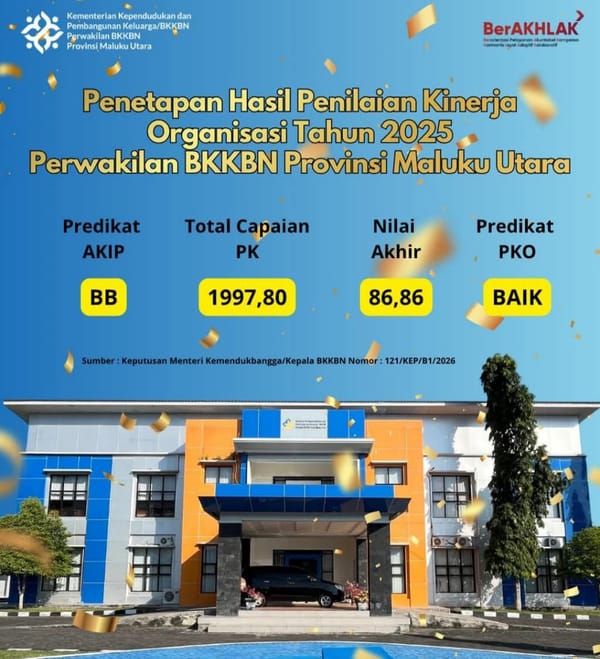 BKKBN Maluku Utara Raih Hasil Membanggakan Capaian Kinerja Organisasi