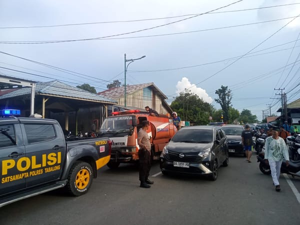 Dua Unit Rumah Terbakar Di Kelurahan Agung, Tidak Ada Korban Jiwa
