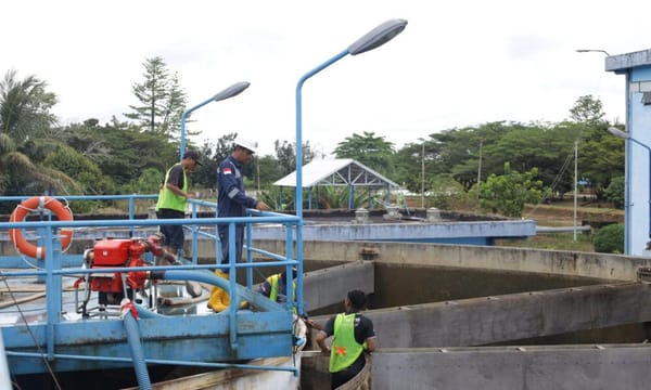 Tingkatkan Kualitas Pelayanan, PAM Bandarmasih Kuras Reservoar di IPA II Pramuka
