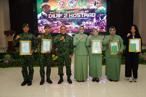 HUT ke-65 Divif 2 Kostrad: Pangdivif Tegaskan Kemanunggalan TNI dan Rakyat Jadi Kekuatan Utama