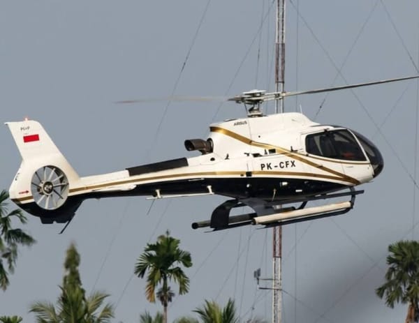 Helikopter PK-CFX Hilang Kontak di Kalbar, 2 Kru dan 6 Penumpang, Sinyal Distress Terdeteksi