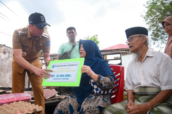 Pemko Sawahlunto Gerak Cepat Tangani Kebakaran di Desa Santur, Bantuan Darurat dan Layanan Administrasi Langsung Disalurkan
