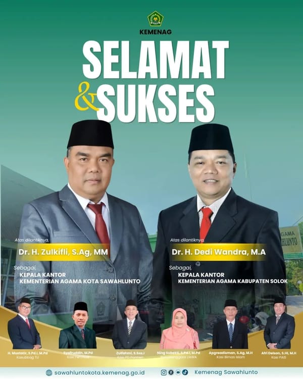 Apel Perpisahan Kakankemenag Sawahlunto: Dr. H. Dedi Wandra Tekankan Loyalitas dan Kebersamaan ASN