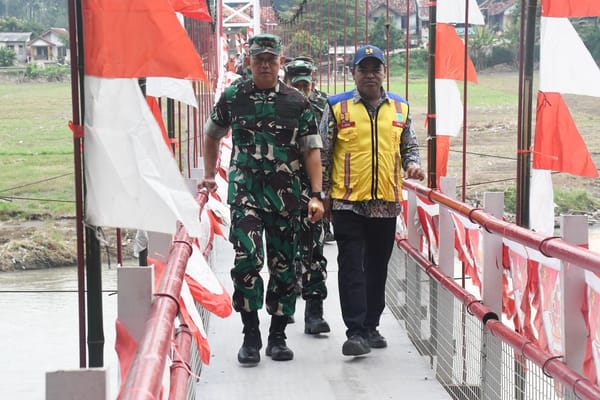 Jembatan Gantung Bantaragung Kembali Pulihkan Aktivitas Warga