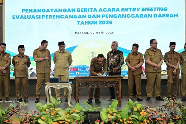 Pemprov Sumbar Gandeng BPKP Evaluasi Perencanaan dan Pengganggaran 2026