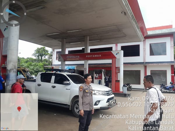 Rasa Aman Itu Datang Dari Hal Sederhana: Kehadiran Polisi di SPBU