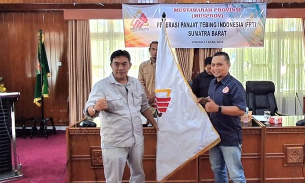 M. Zuhrizul Pimpin FPTI Sumbar 2026–2030, Fokus Pembinaan dan Target Porprov XVI