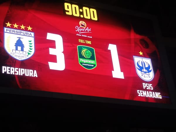 Persipura Tekuk PSIS 3-1, Mutiara Hitam Rebut Puncak Klasemen Grup Timur