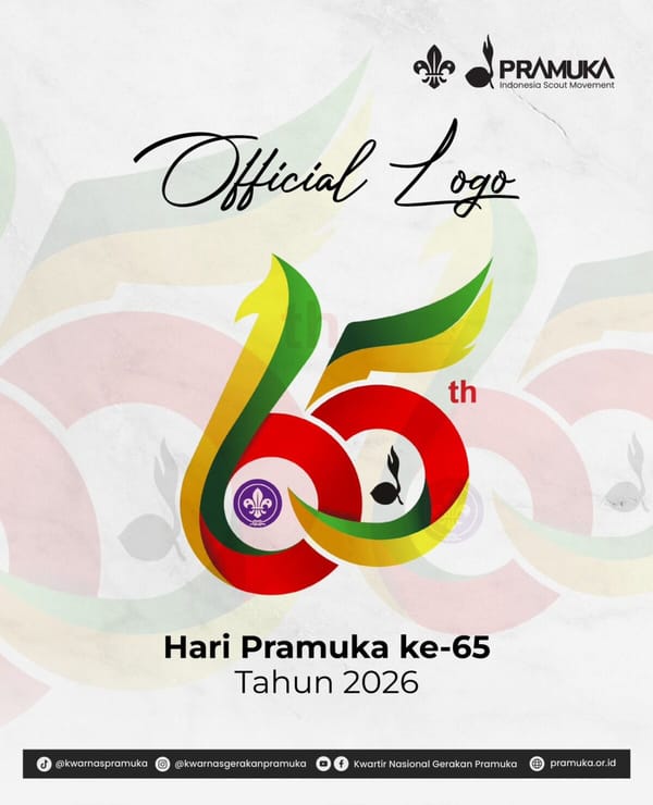 Diluncurkan Logo Hari Pramuka Ke-65 Menginspirasi Generasi Muda Menjadi Pribadi Yang Tangguh.