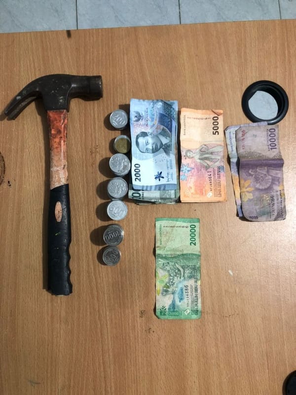 Pasutri di Mandau Bengkalis Ditangkap Usai Kompak Bobol Kotak Amal Mesjid